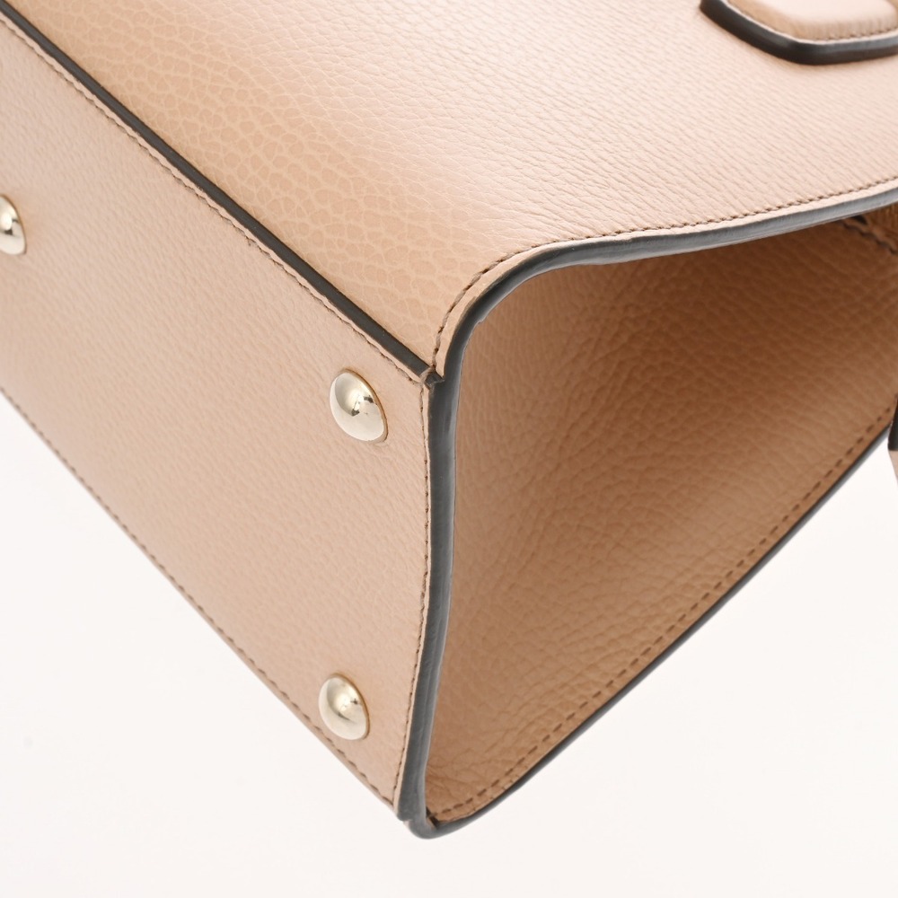 GUCCI Soho Interlocking Beige Tan Calfskin Handbag - Picture 7 of 10